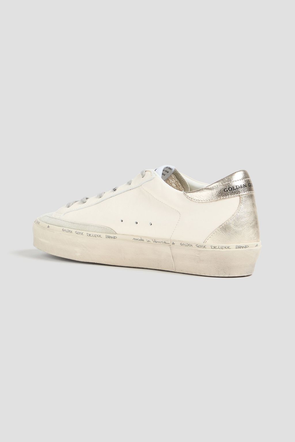 GOLDEN GOOSE Ball Star Sneakers aus Metallic-Leder