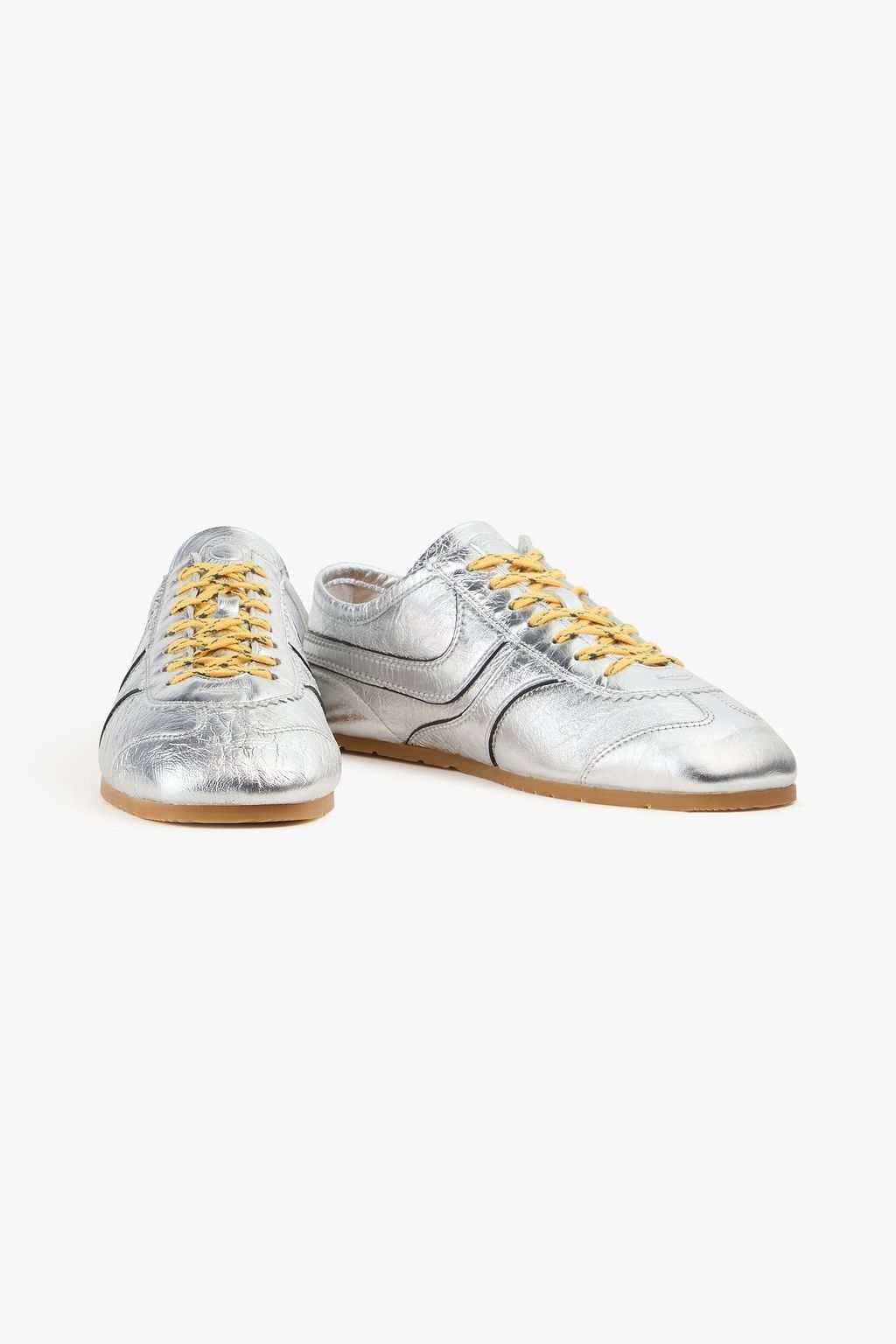 DRIES VAN NOTEN Sneakers aus Metallic-Leder