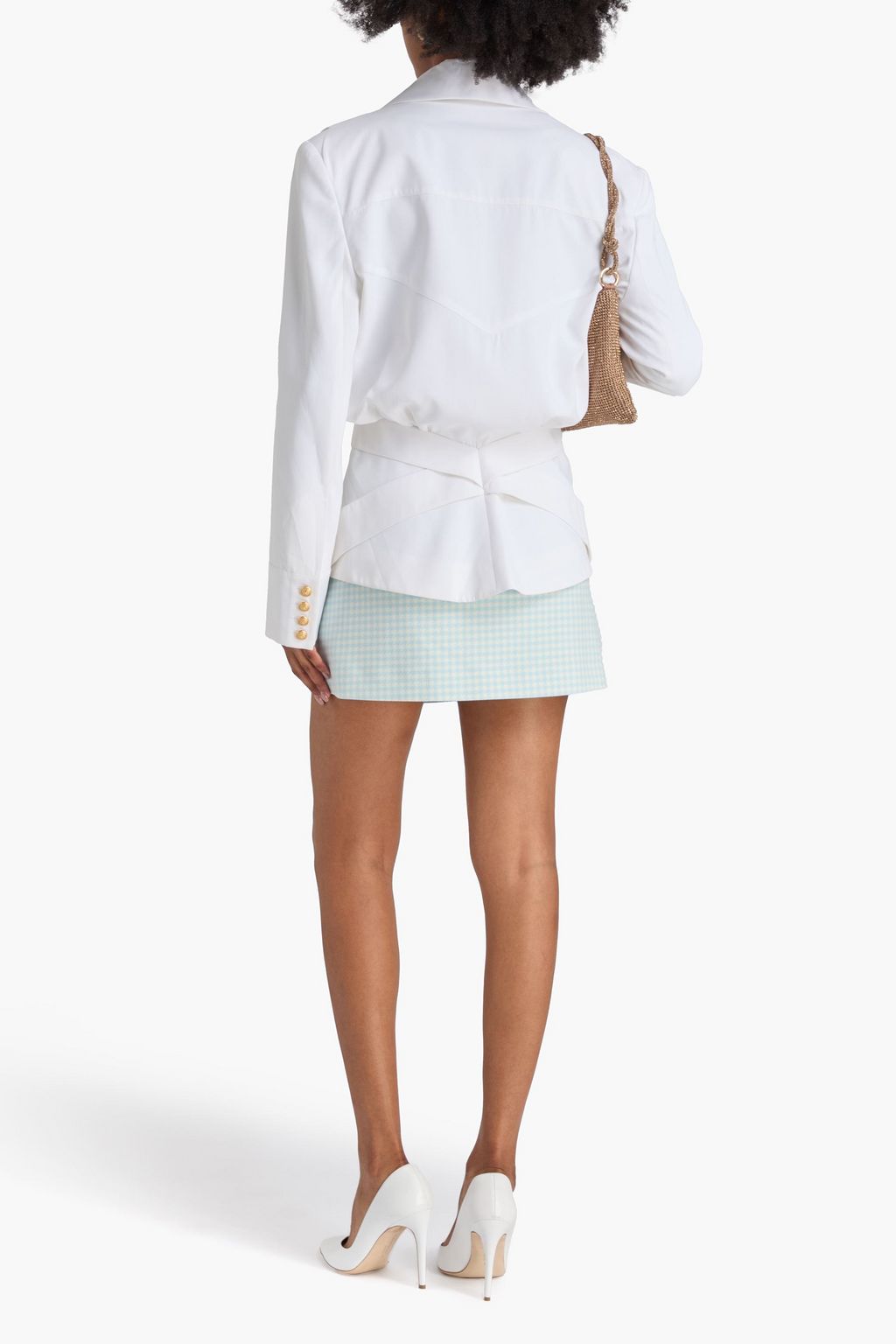 BALMAIN Cupro-sateen blazer
