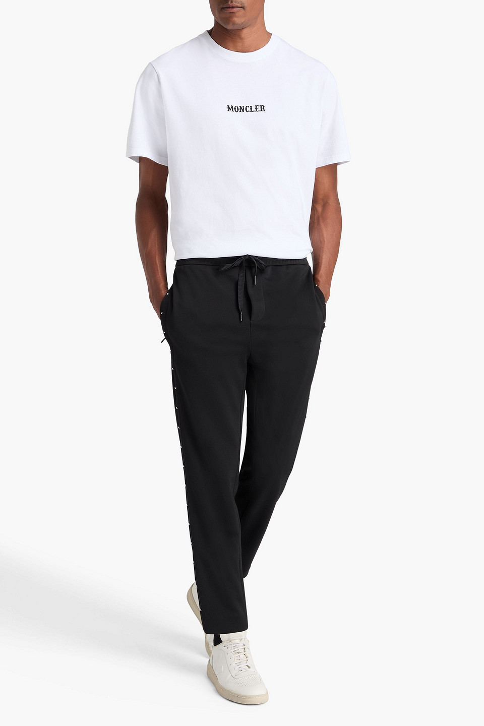  Moncler - Track Pants Aus Technischem Jersey - Schwarz - S 