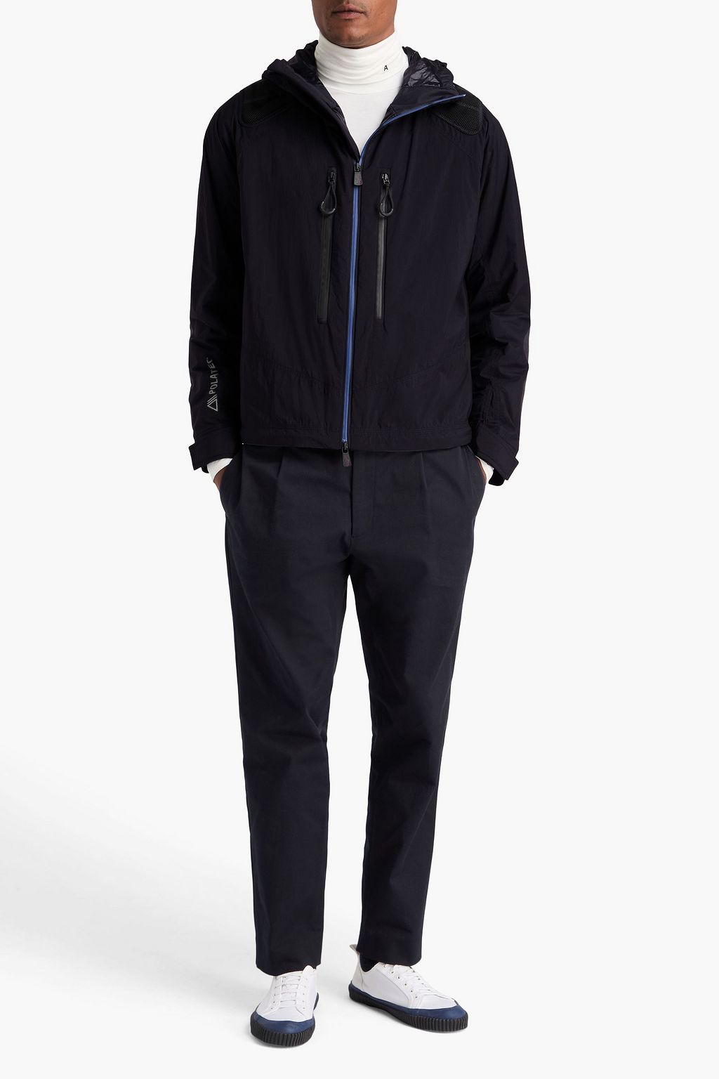 MONCLER GRENOBLE جاكيت بقبعة من قماش عازل