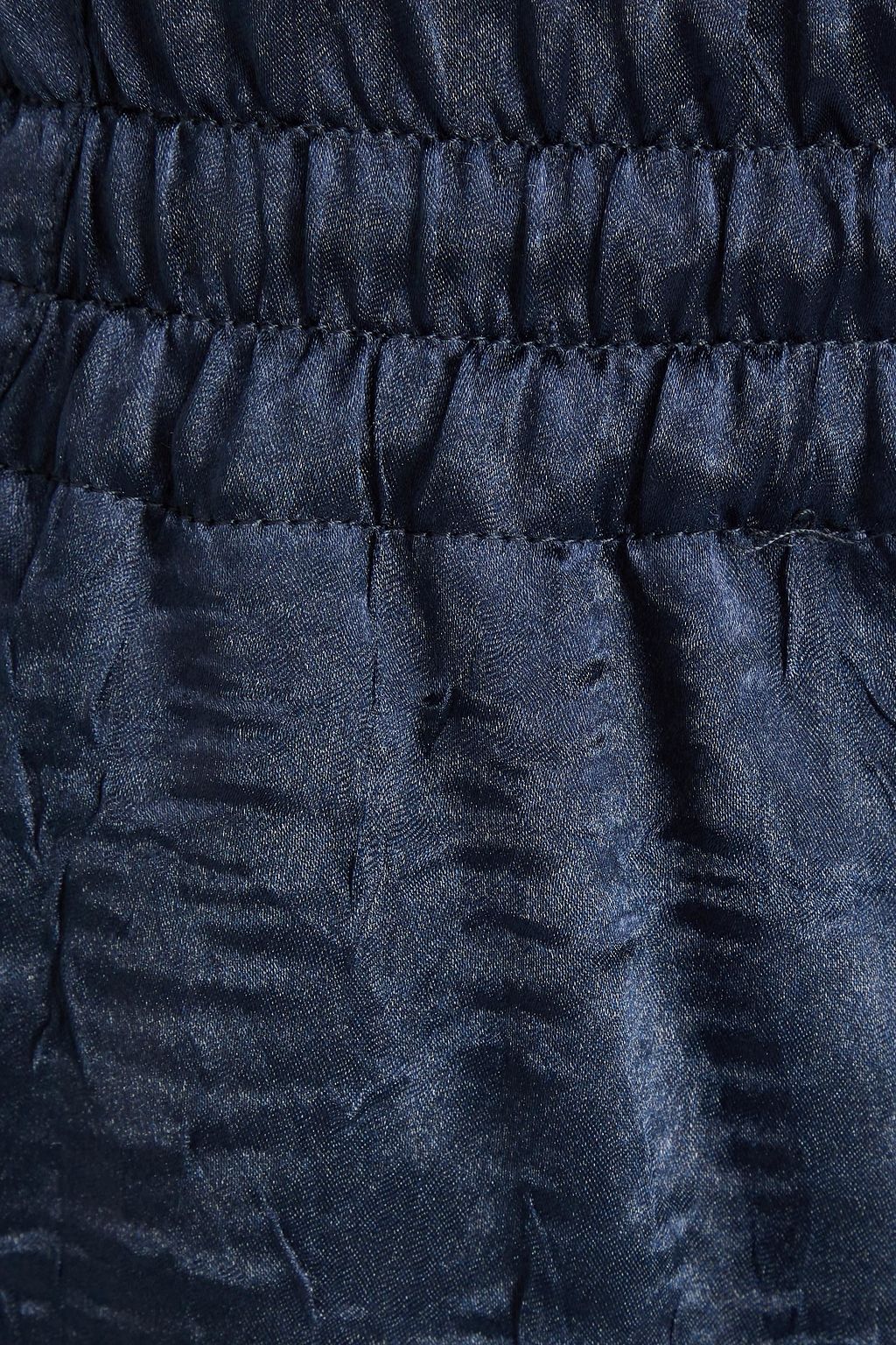 HIGH Crinkled-satin wide-leg pants