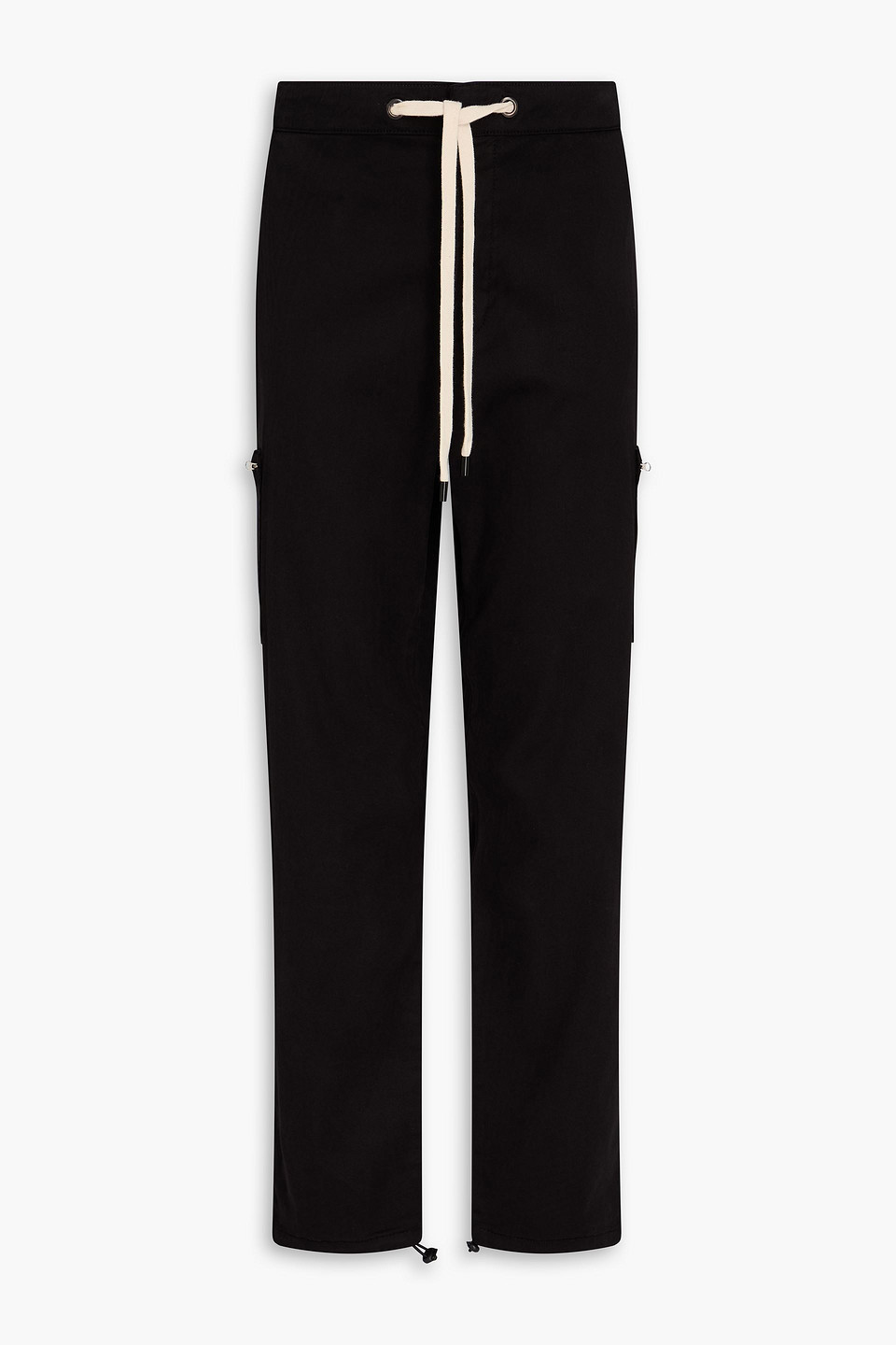 Paige Sorenson Lyocell-blend Twill Cargo Pants In Black