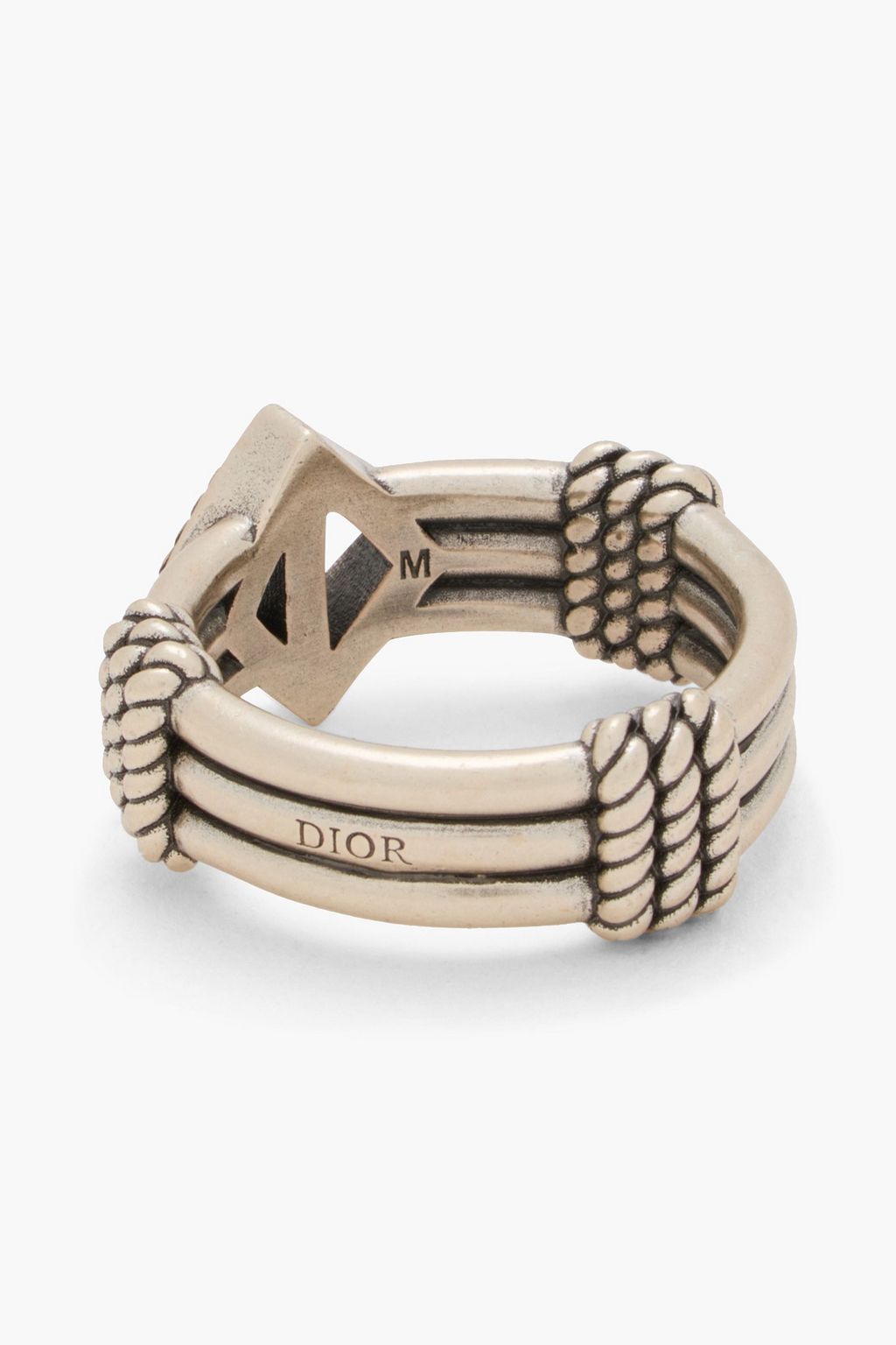 DIOR CD Diamond Buffalo silver-tone ring