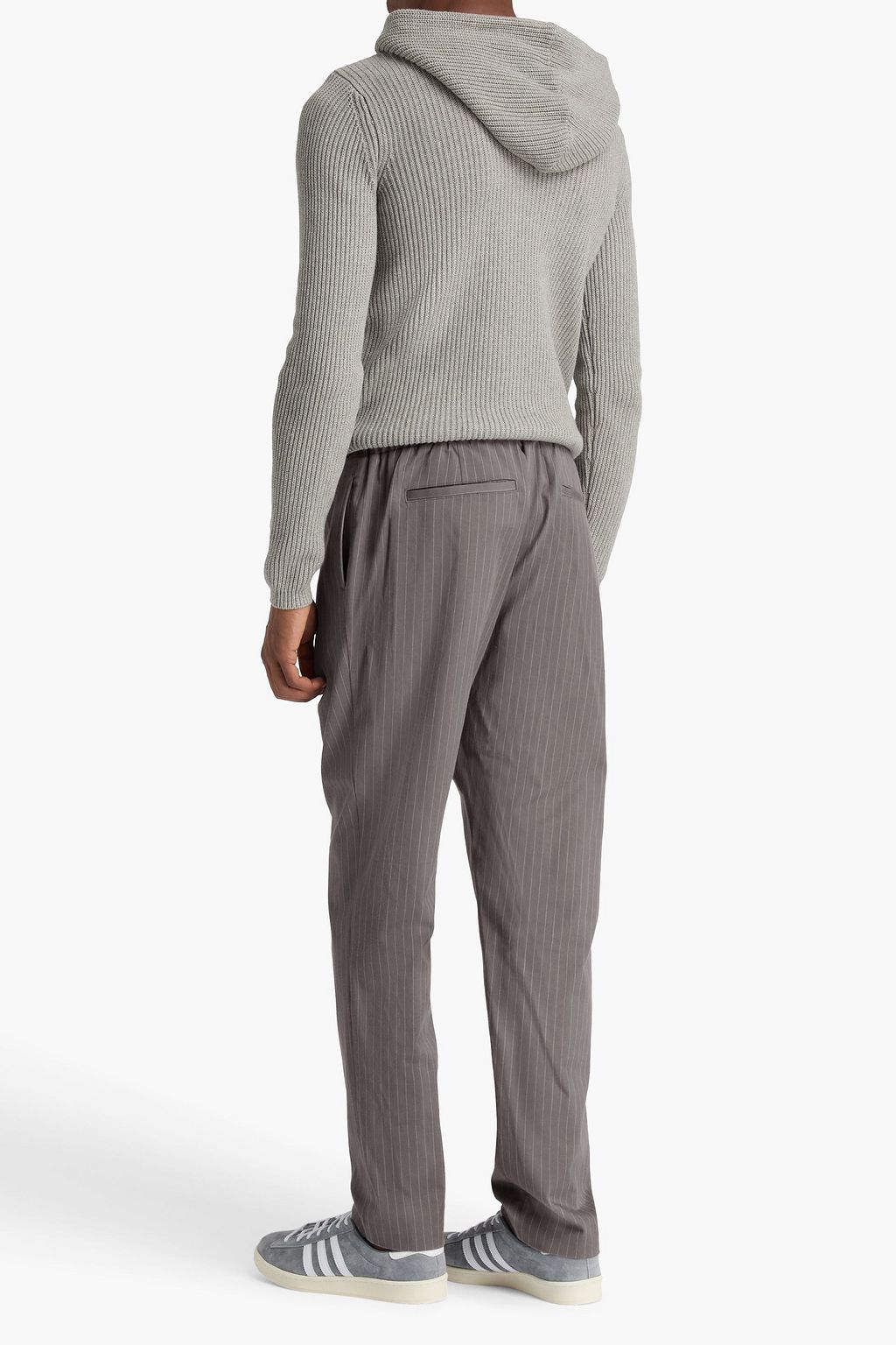 PAIGE Snider pinstriped twill pants