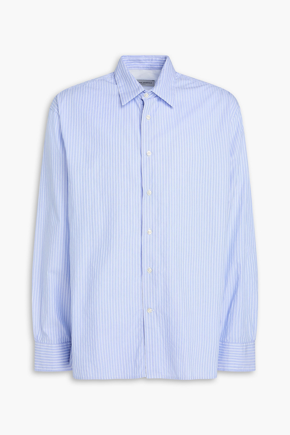 Officine Générale Gad striped cotton-jacquard shirt