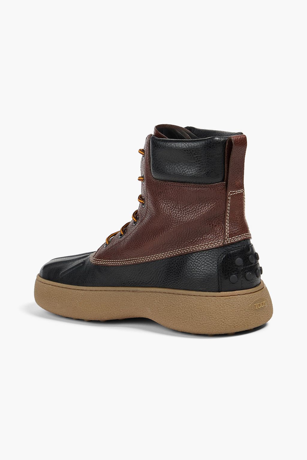 TOD'S X 8 MONCLER PALM ANGELS Pebbled-leather boots