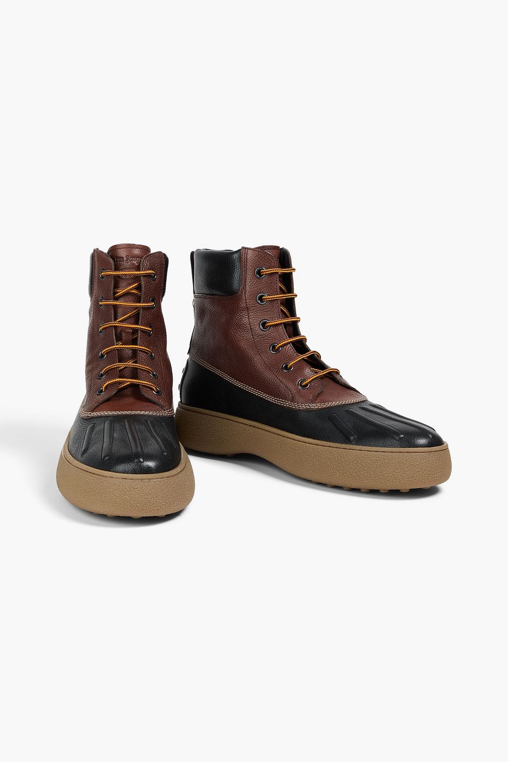 TOD'S X 8 MONCLER PALM ANGELS Pebbled-leather boots