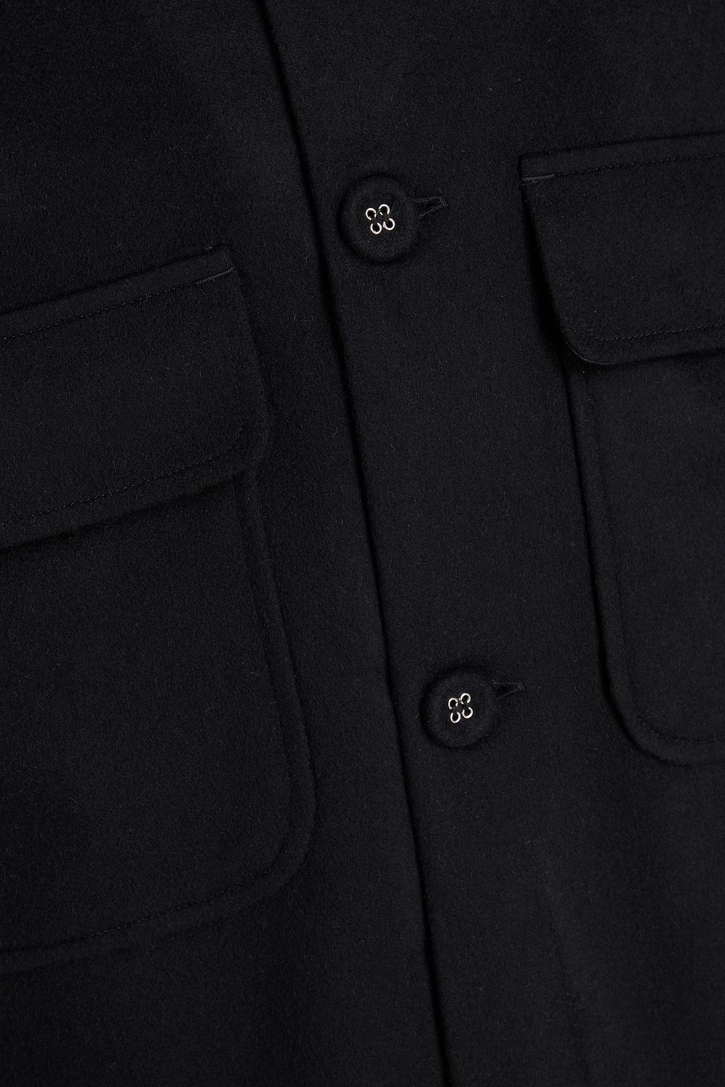 OFFICINE GÉNÉRALE Haby wool and cashmere-blend felt overshirt