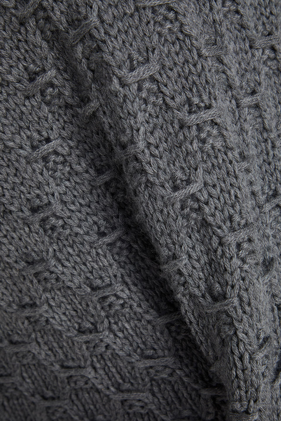 Officine Generale Francis Jacquard-knit Wool Sweater In Gray