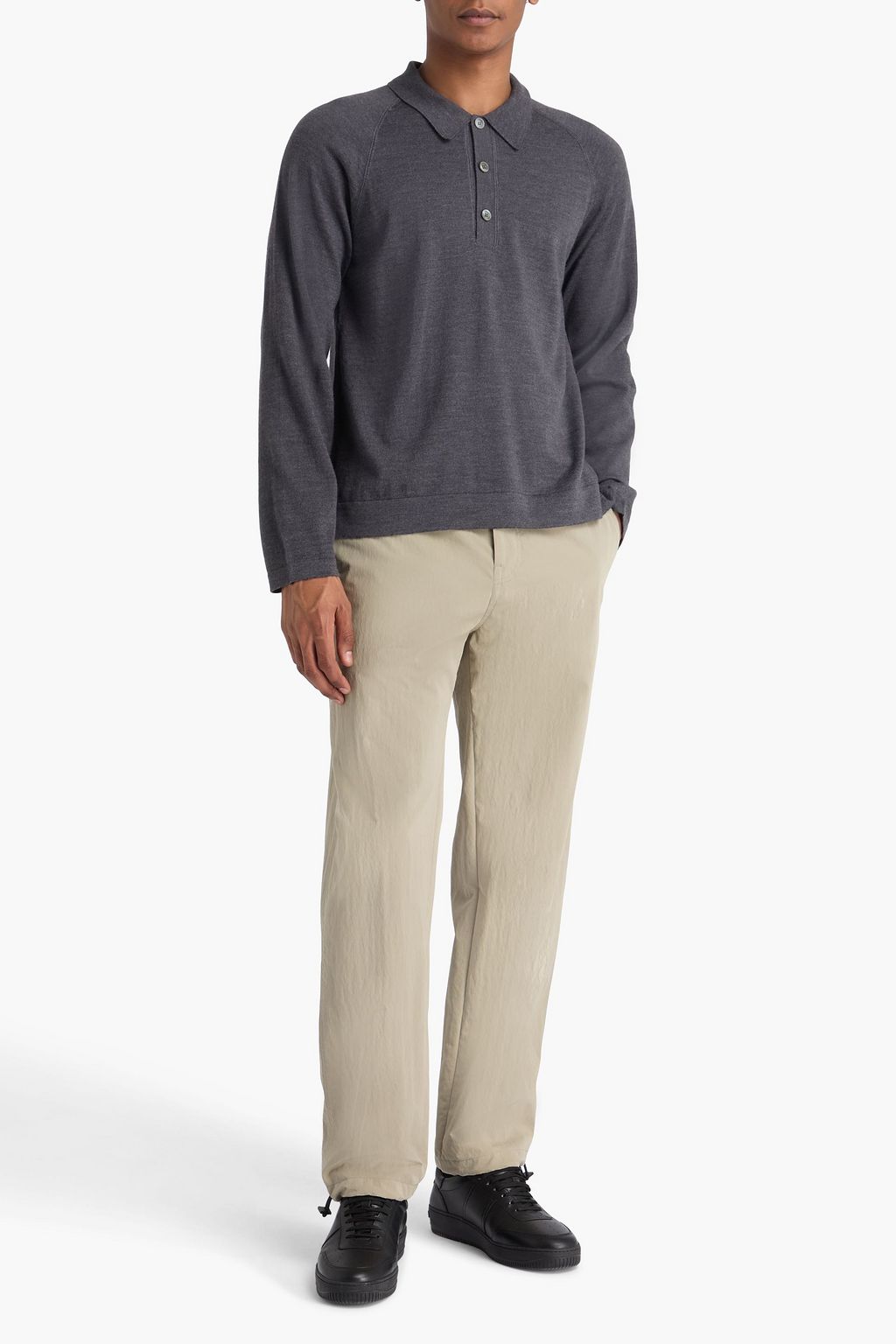 OFFICINE GÉNÉRALE ウール ポロセーター
