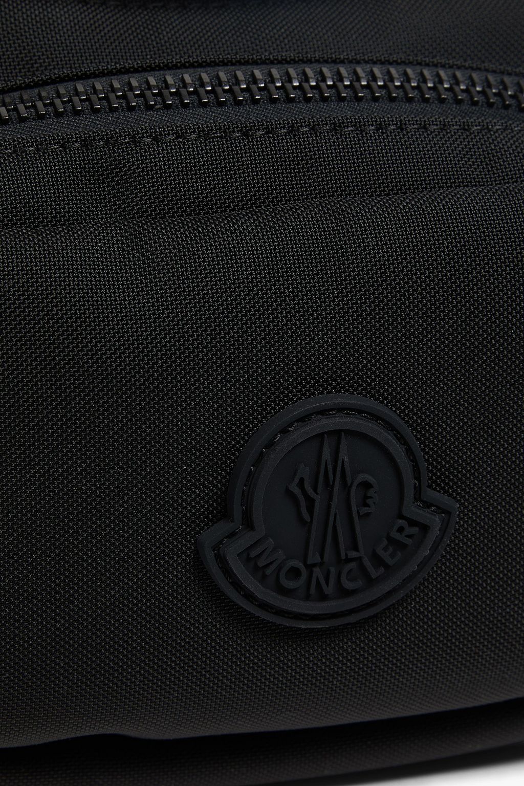 MONCLER Durance leather-trimmed canvas belt bag