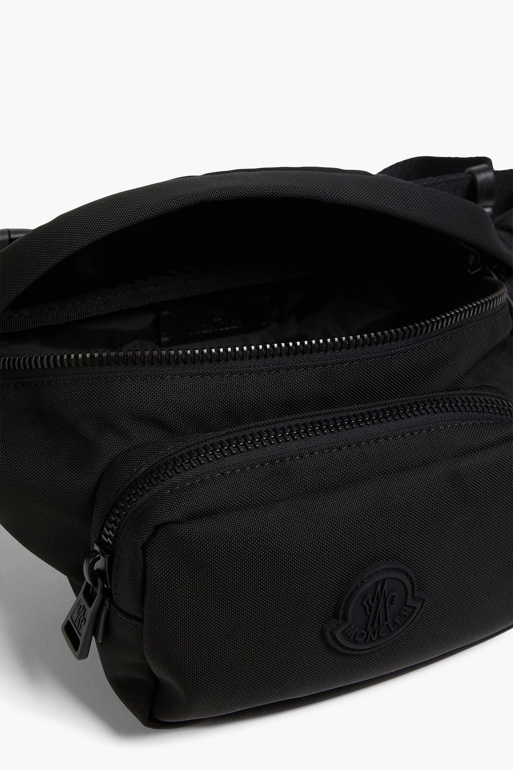 MONCLER Durance leather-trimmed canvas belt bag