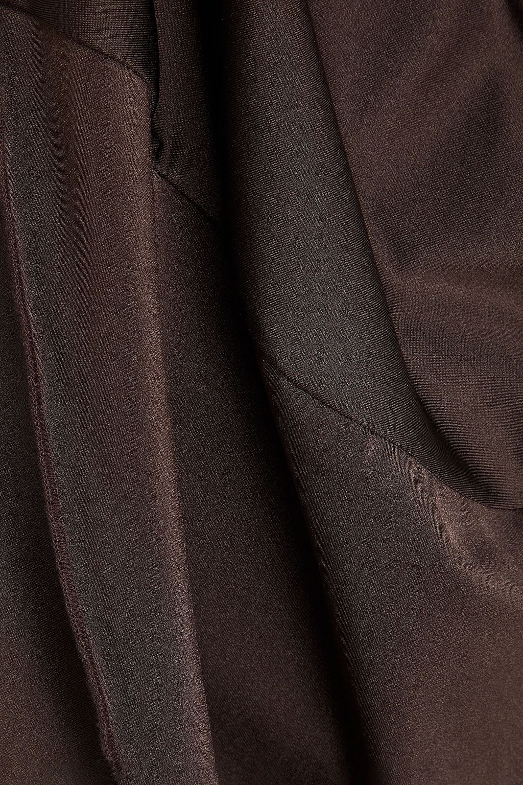 COPERNI Minikleid aus Crêpe mit Fransen und Cut-outs