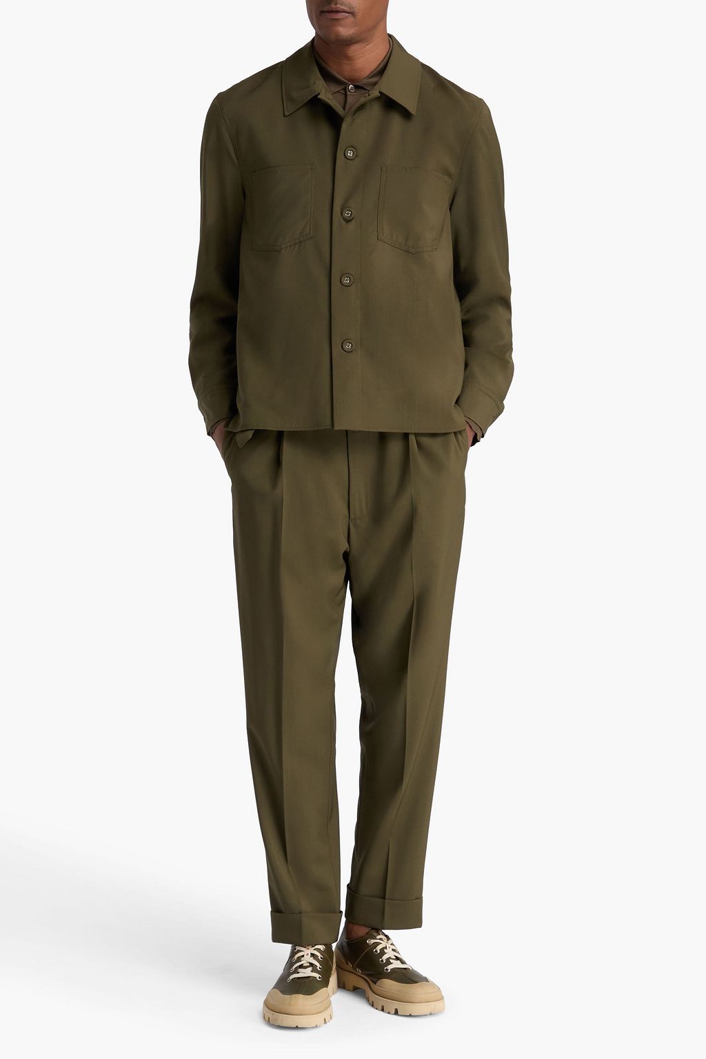 OFFICINE GÉNÉRALE Hendrick wool overshirt