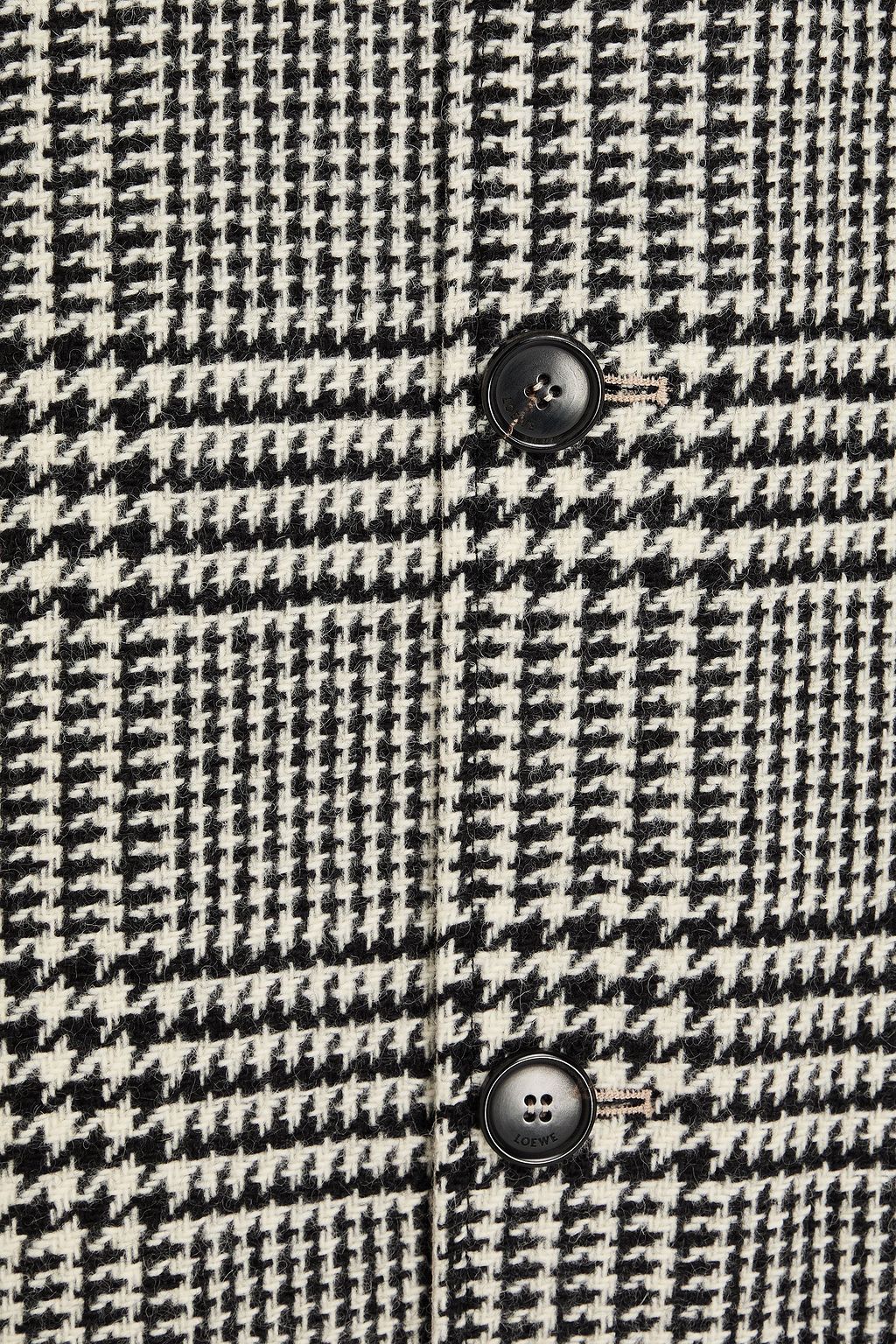 LOEWE Houndstooth wool-tweed coat