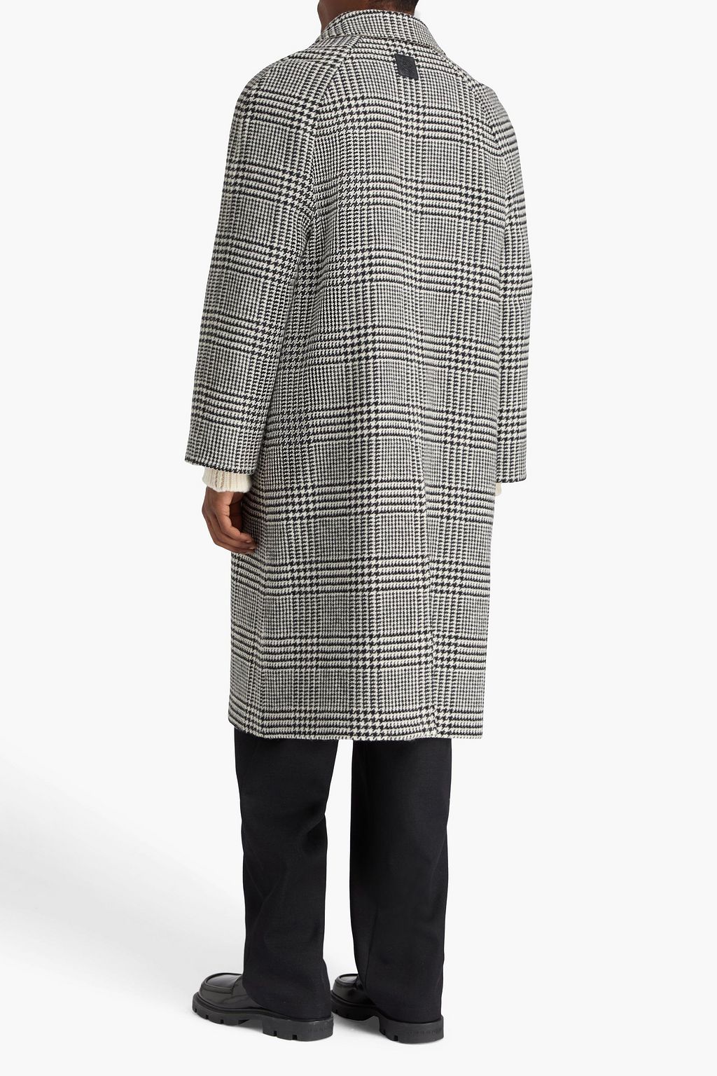 LOEWE Houndstooth wool-tweed coat