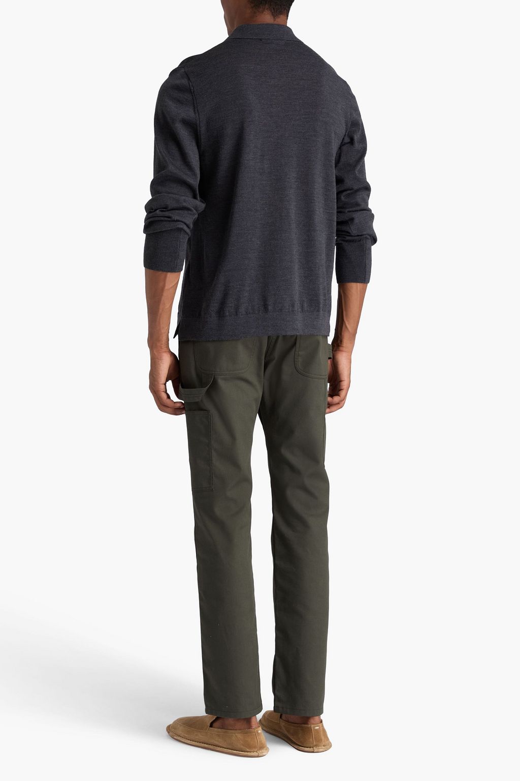 OFFICINE GÉNÉRALE メリノウール ポロセーター