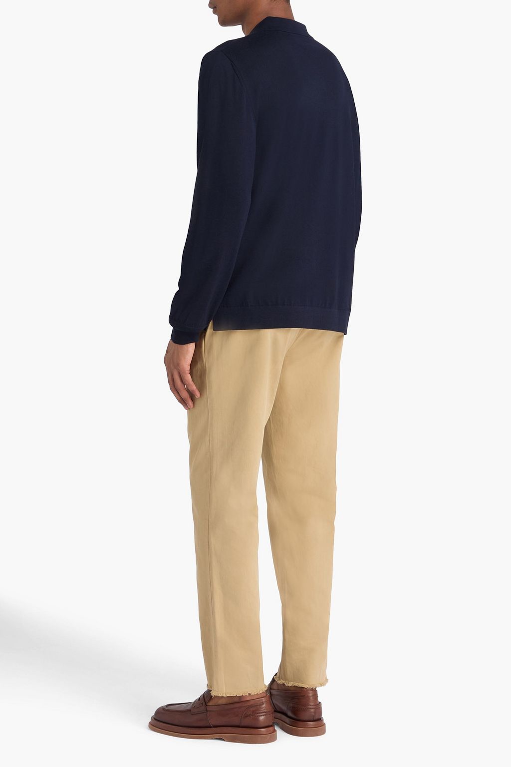 OFFICINE GÉNÉRALE メリノウール ポロセーター