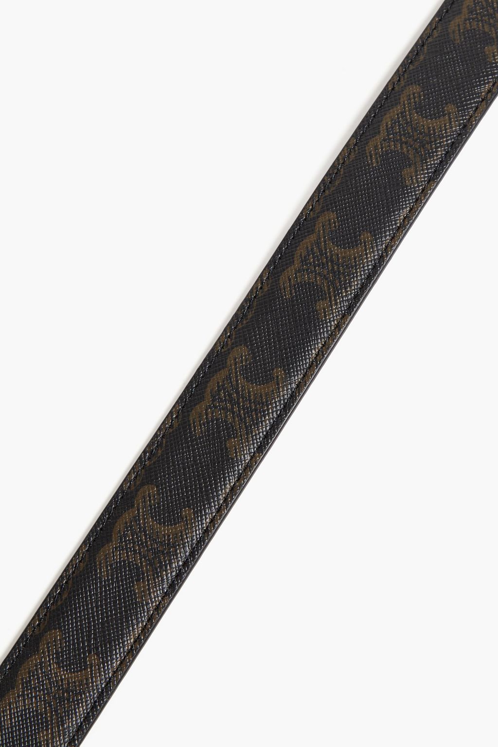 CELINE Triomphe printed coated-canvas and leather belt