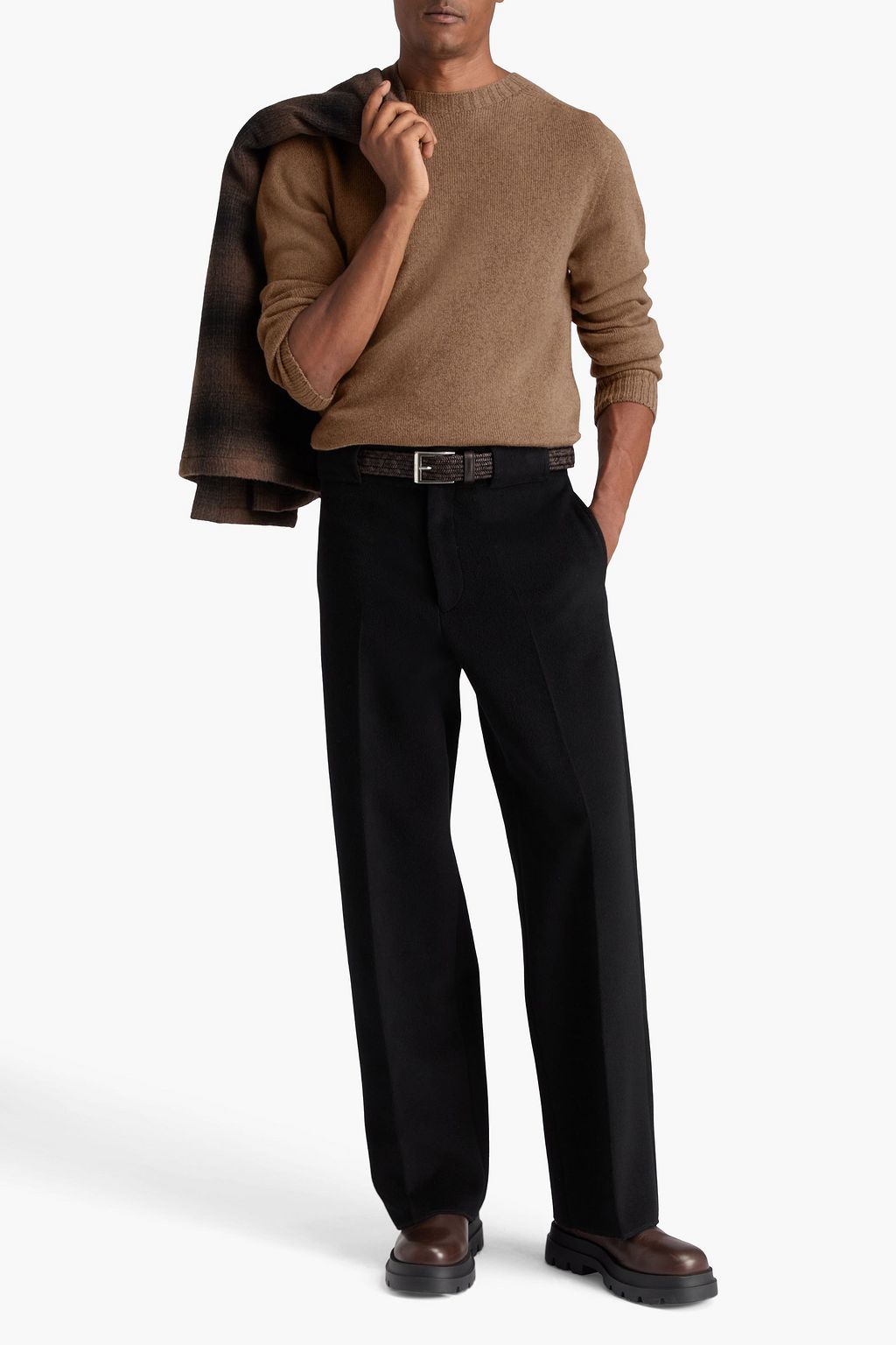 OFFICINE GÉNÉRALE メランジウール セーター