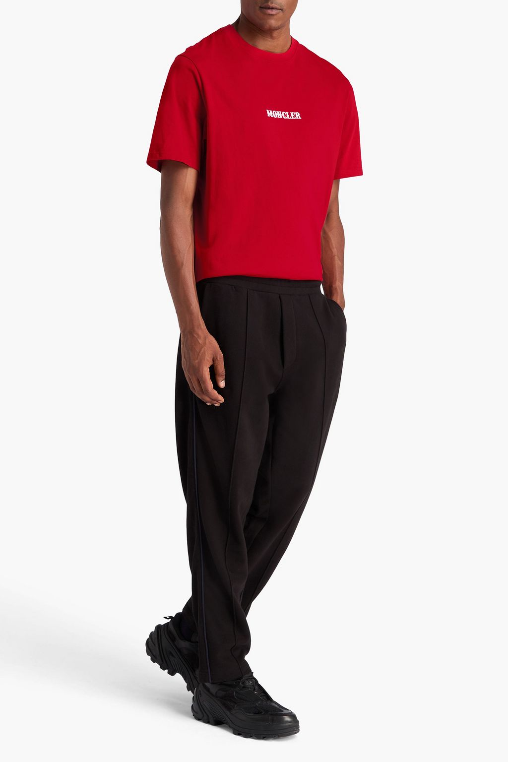 MONCLER X FRGMT BY HIROSHI FUJIWARA コットンジャージー Tシャツ プリント入り