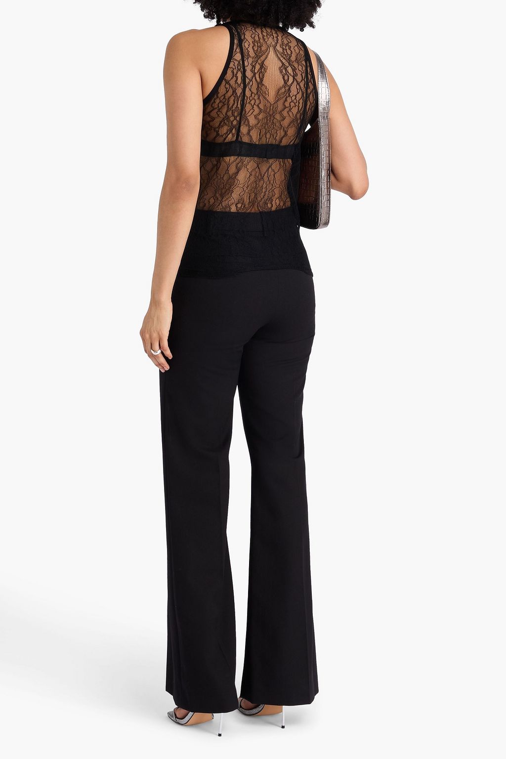 DION LEE Stretch-lace tank
