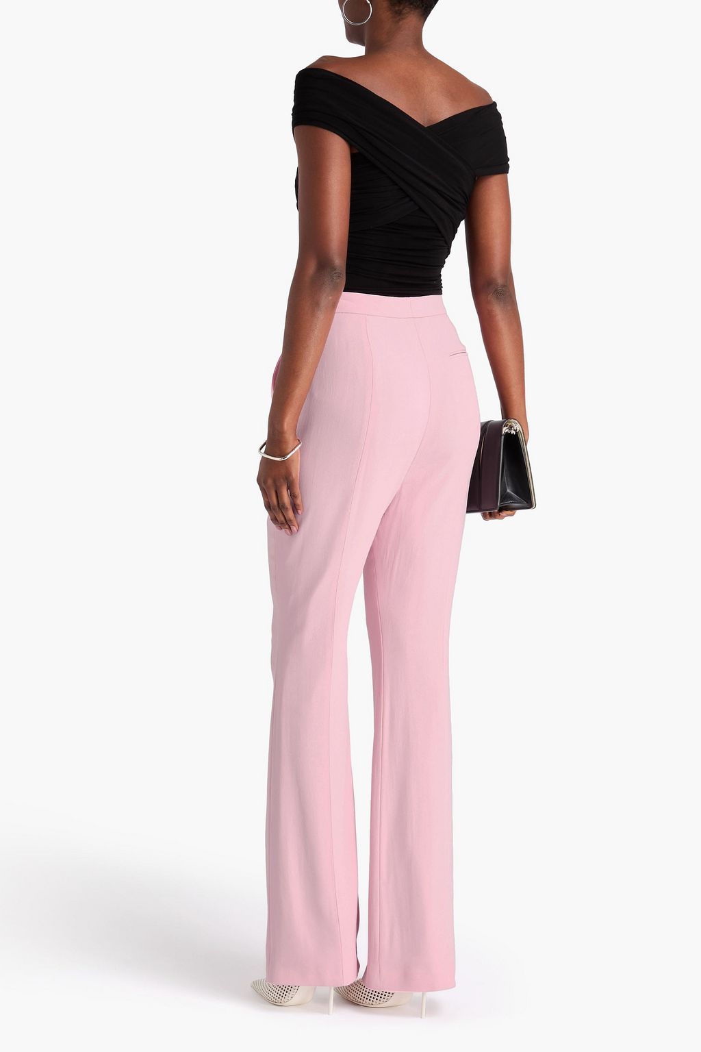 MCQUEEN Crepe flared pants