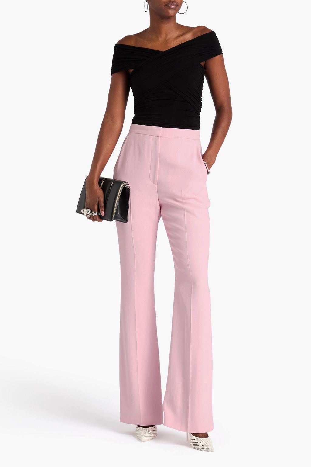 MCQUEEN Crepe flared pants