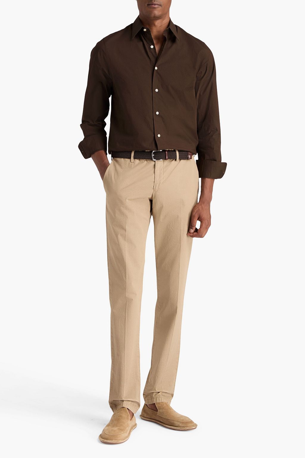OFFICINE GÉNÉRALE コットンポプリン シャツ