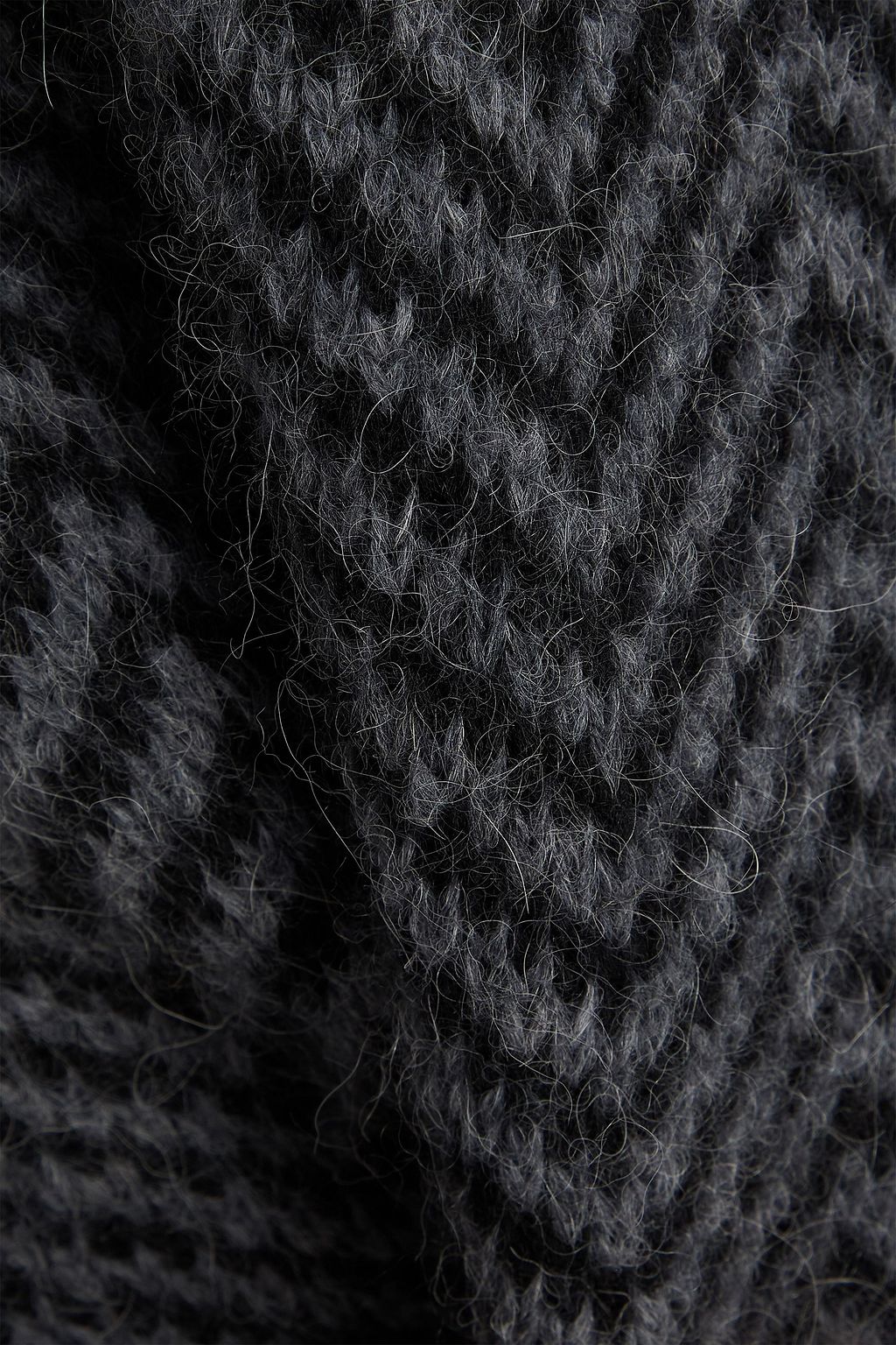 OFFICINE GÉNÉRALE Herringbone alpaca-blend turtleneck sweater