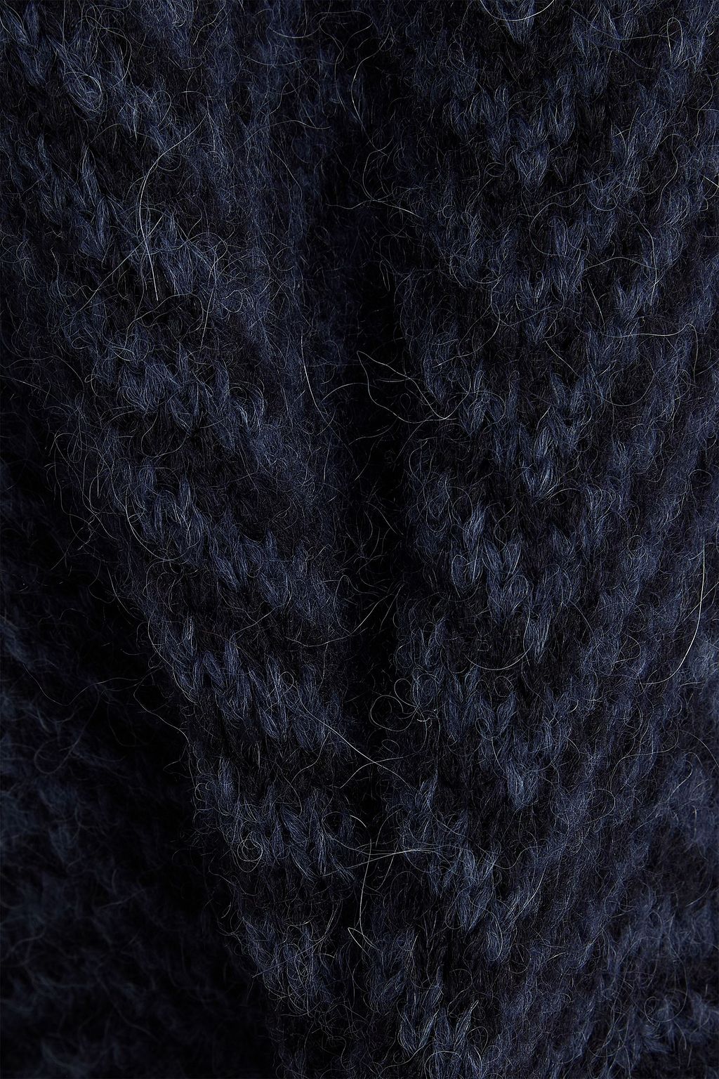 OFFICINE GÉNÉRALE Herringbone alpaca-blend turtleneck sweater