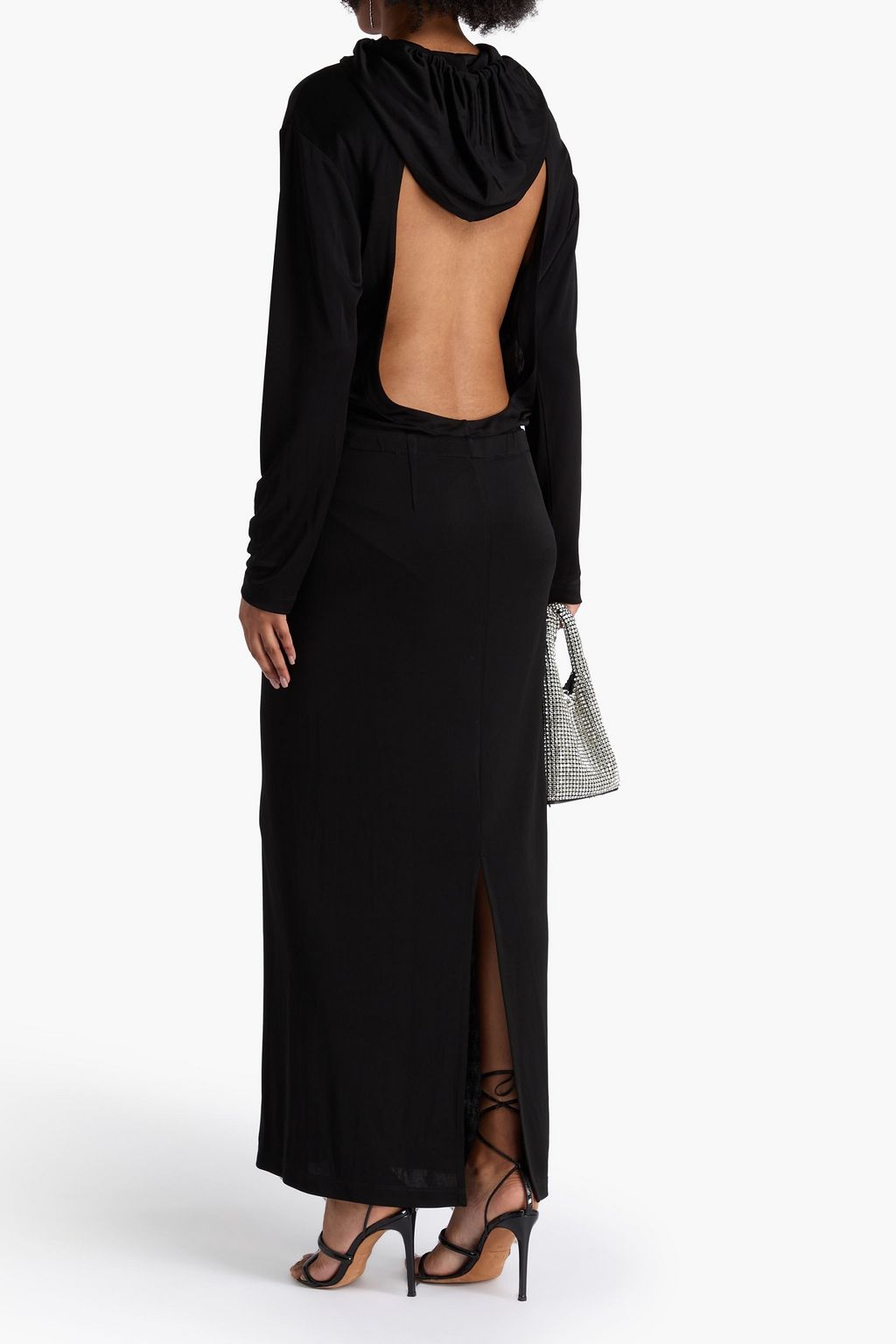 DION LEE Cutout stretch-jersey maxi dress