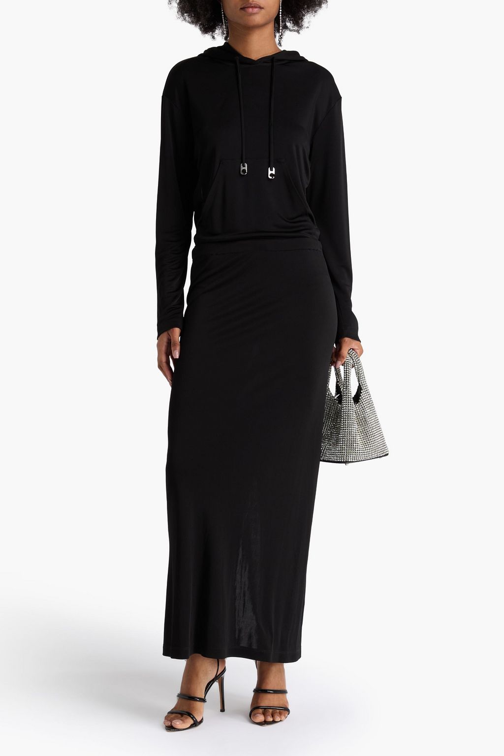 DION LEE Cutout stretch-jersey maxi dress