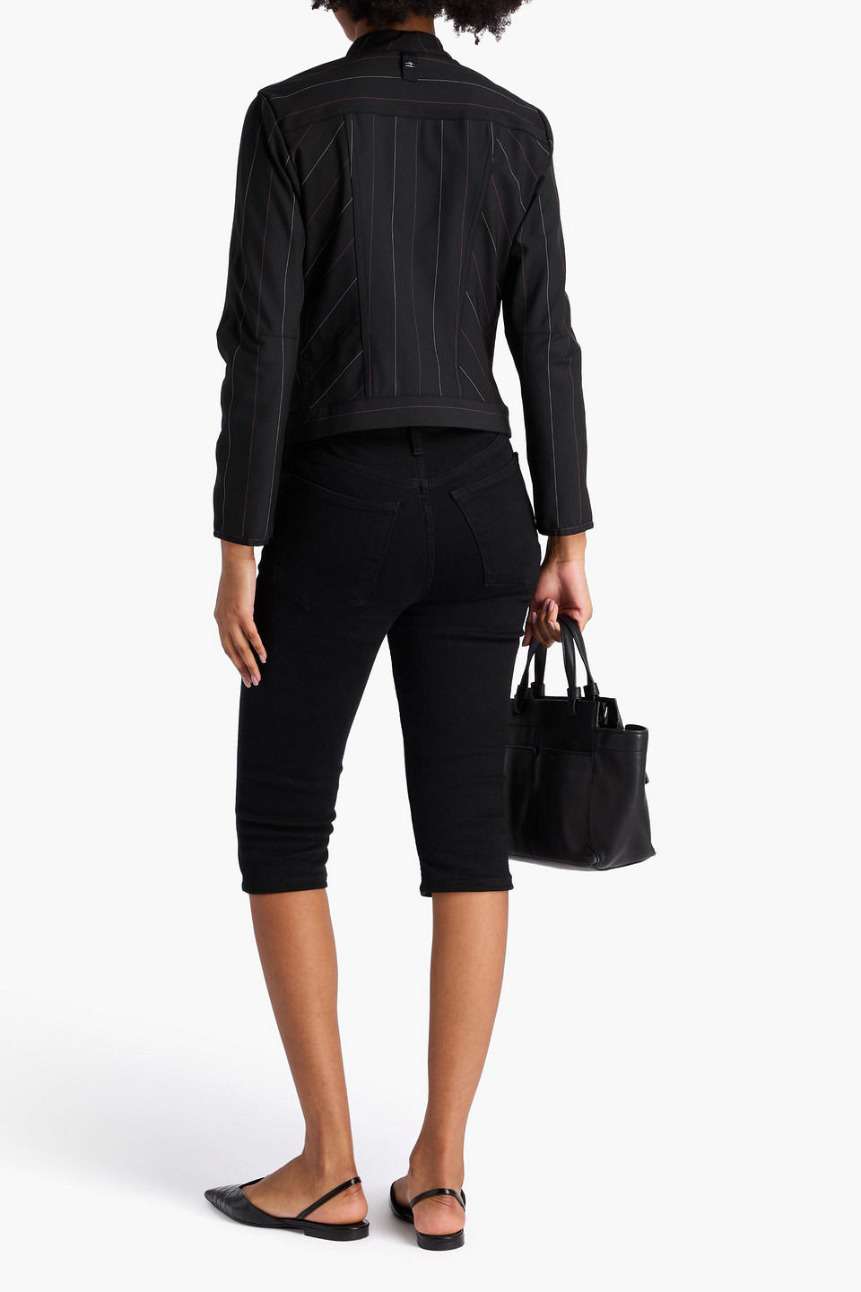  High - Pinstriped Stretch-twill Jacket - Black - It 40 
