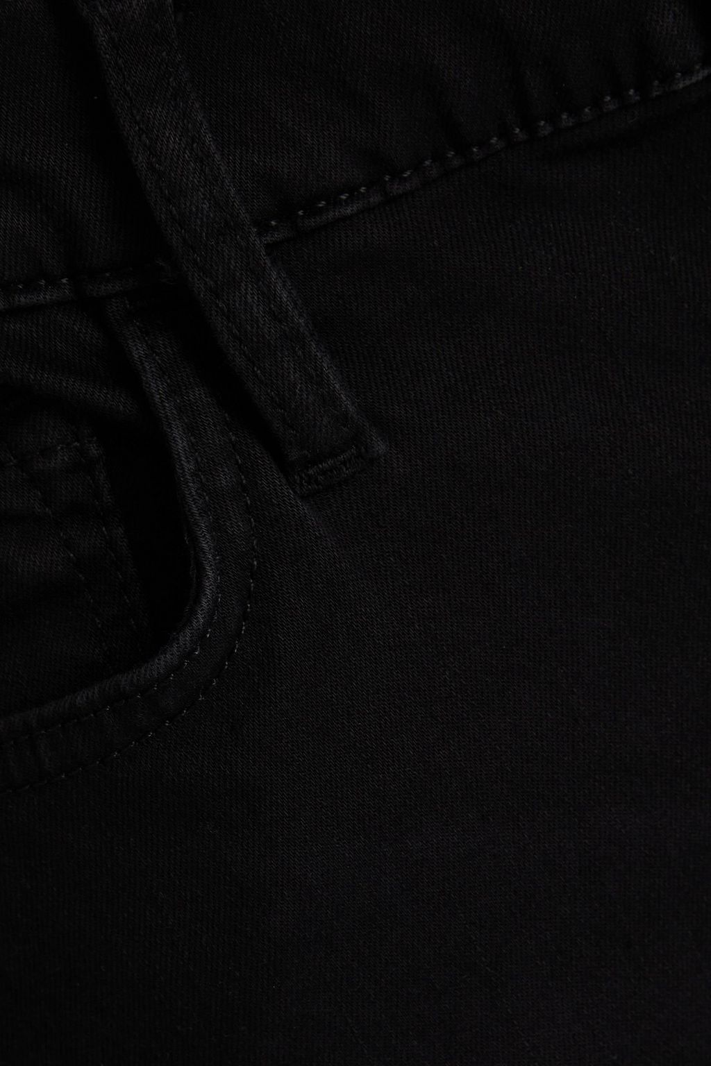 FRAME Le Palazzo hoch sitzende Jeans mit weitem Bein und Fransen