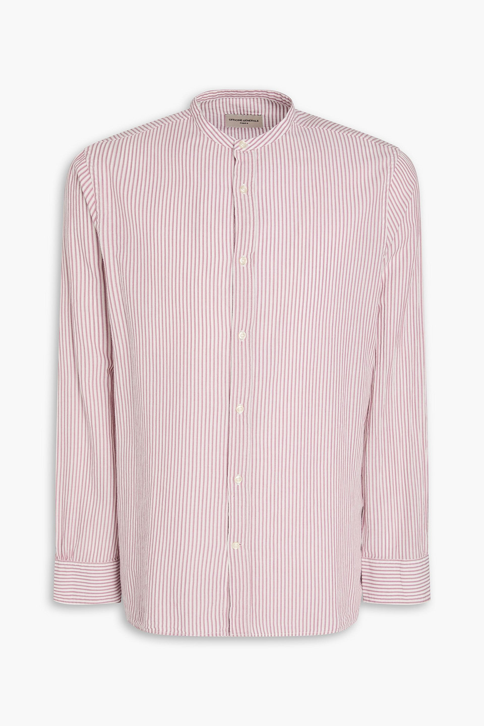 Officine Générale Gaston striped cotton-gauze shirt