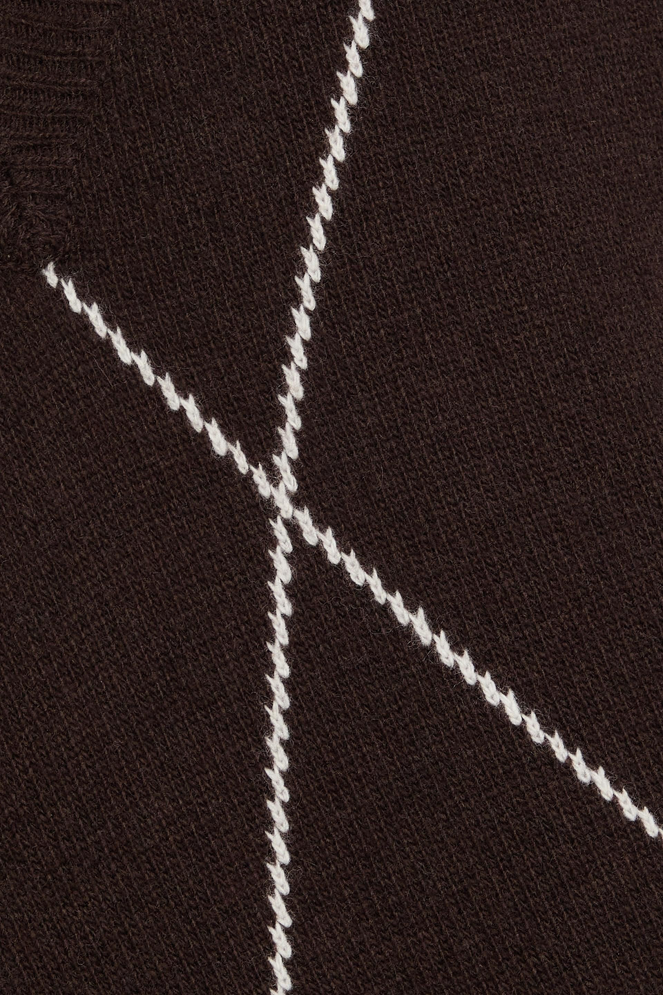 Officine Generale Manolo Jacquard-knit Wool Sweater In Brown