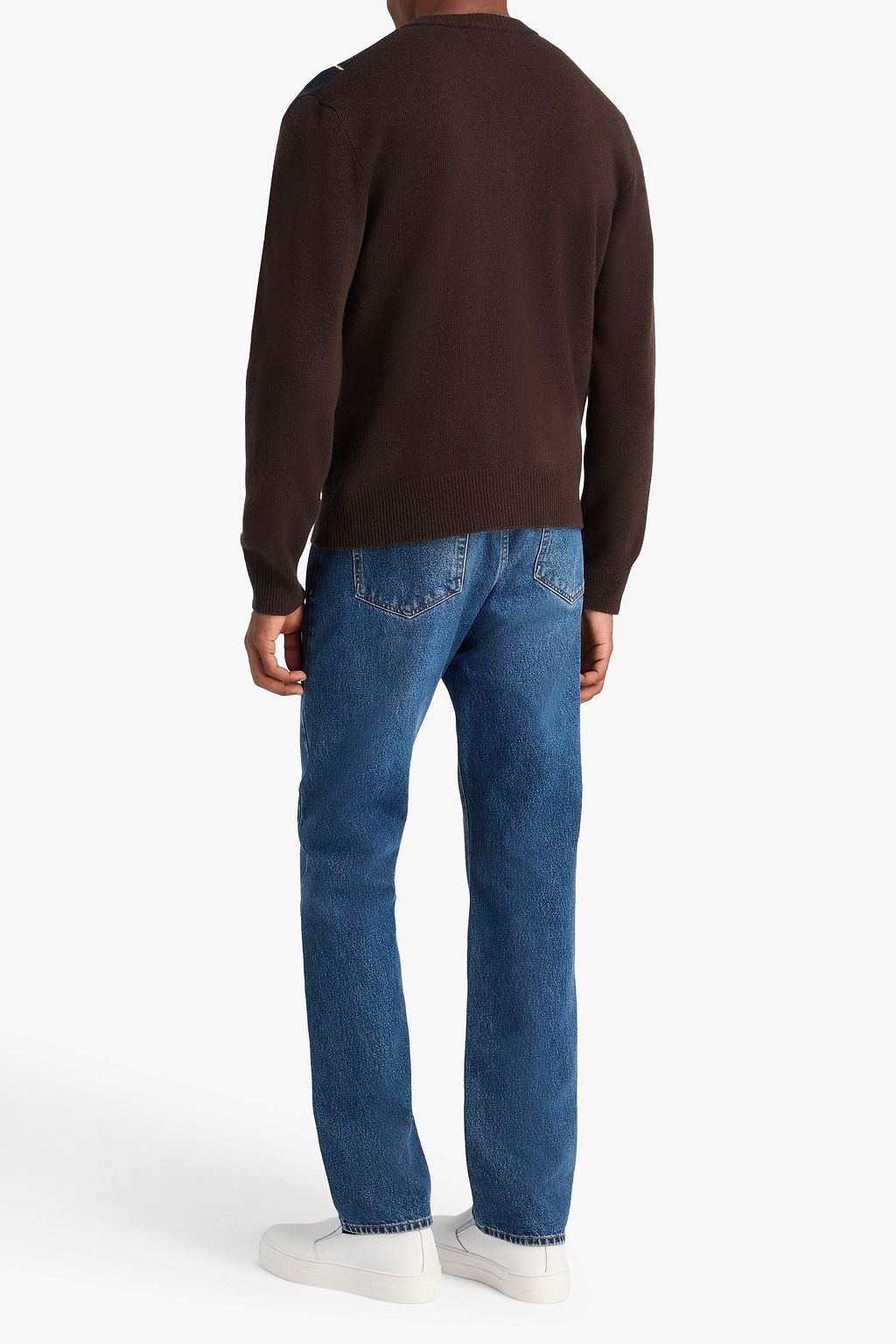 OFFICINE GÉNÉRALE Manolo jacquard-knit wool sweater