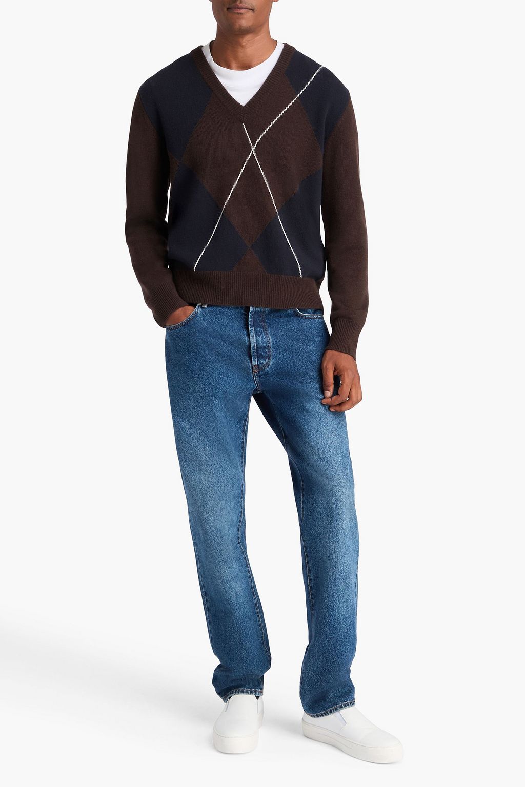 OFFICINE GÉNÉRALE Manolo jacquard-knit wool sweater