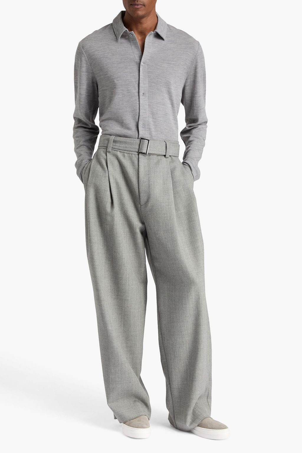 OFFICINE GÉNÉRALE Brent wool-blend jersey cardigan