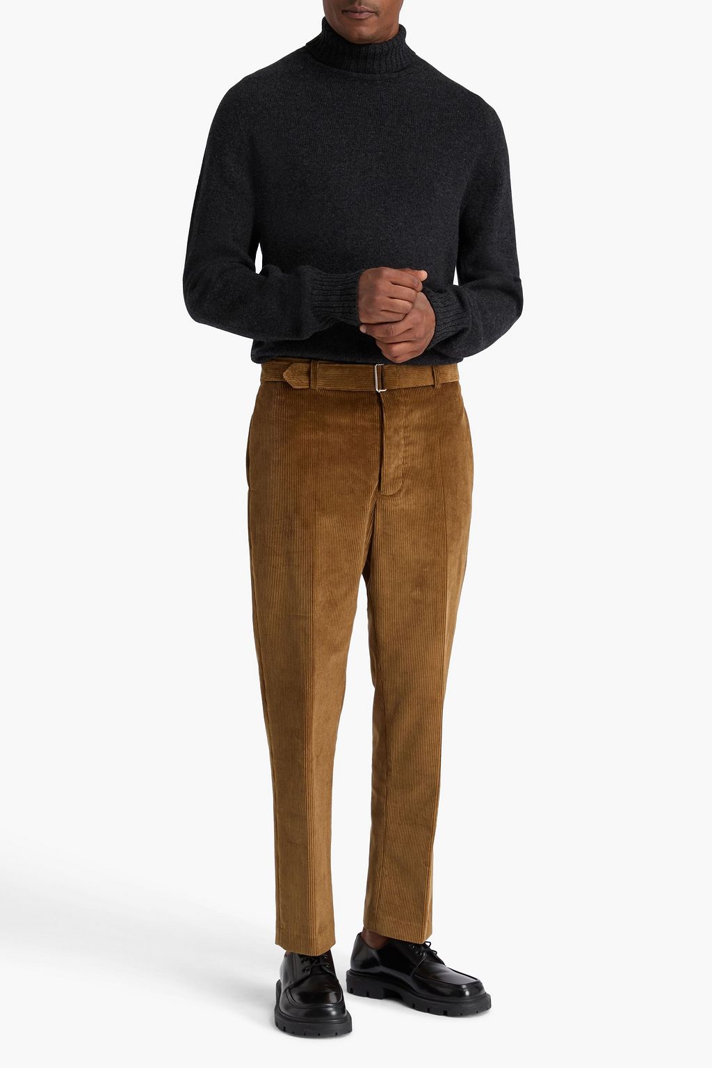 OFFICINE GÉNÉRALE コットンコーデュロイ テーパードパンツ