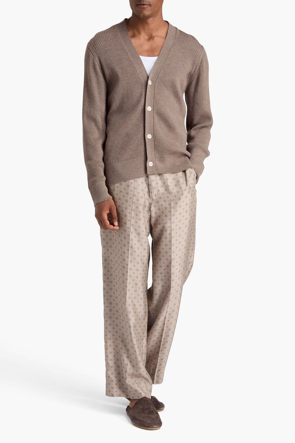 OFFICINE GÉNÉRALE Miles ribbed wool cardigan