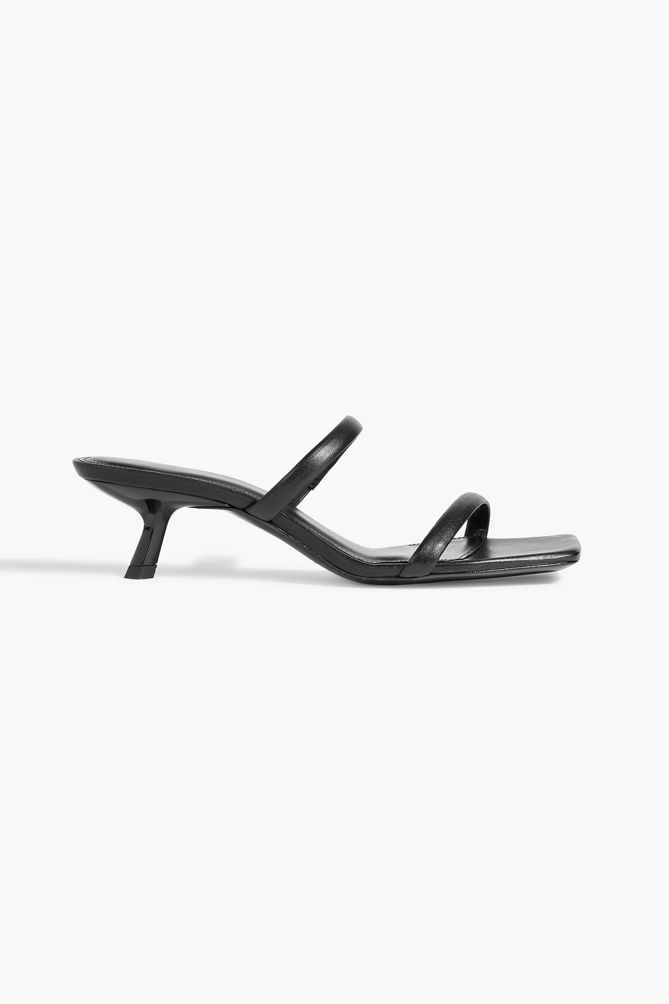 Anine Bing Hilda Leather Mules In Black