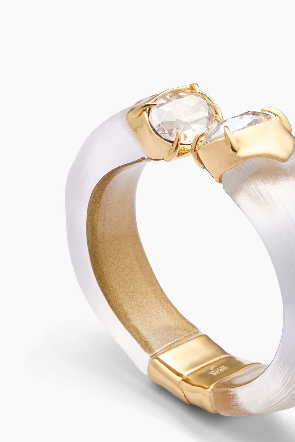 ALEXIS BITTAR Gold-tone crystal cuff