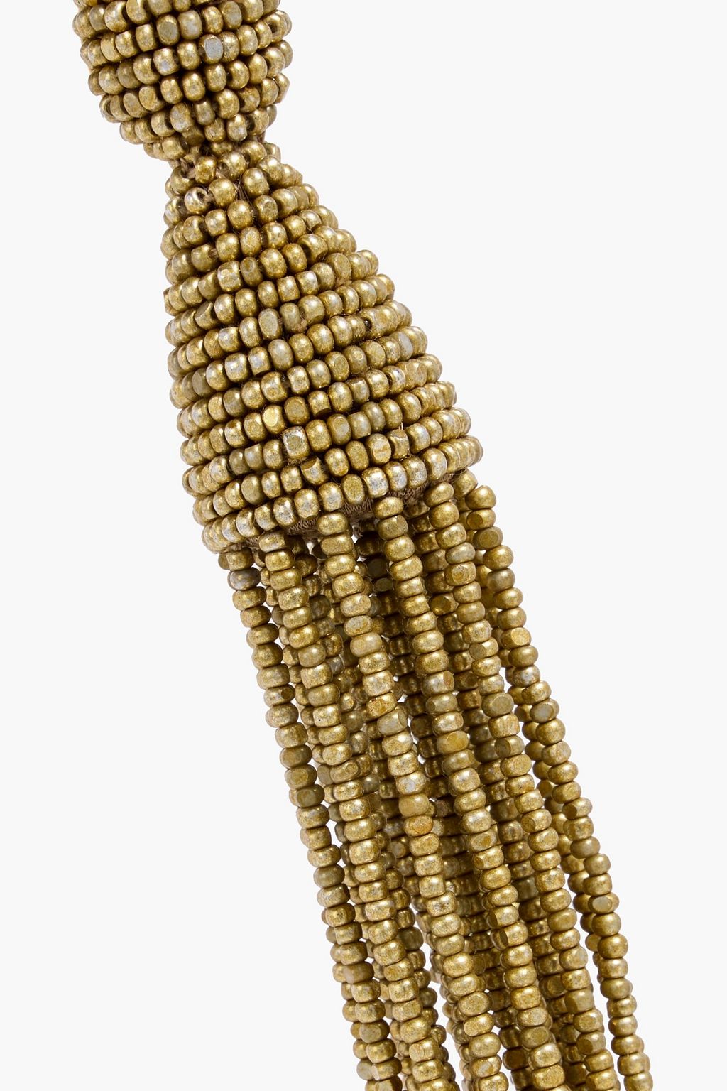 OSCAR DE LA RENTA Beaded clip earrings