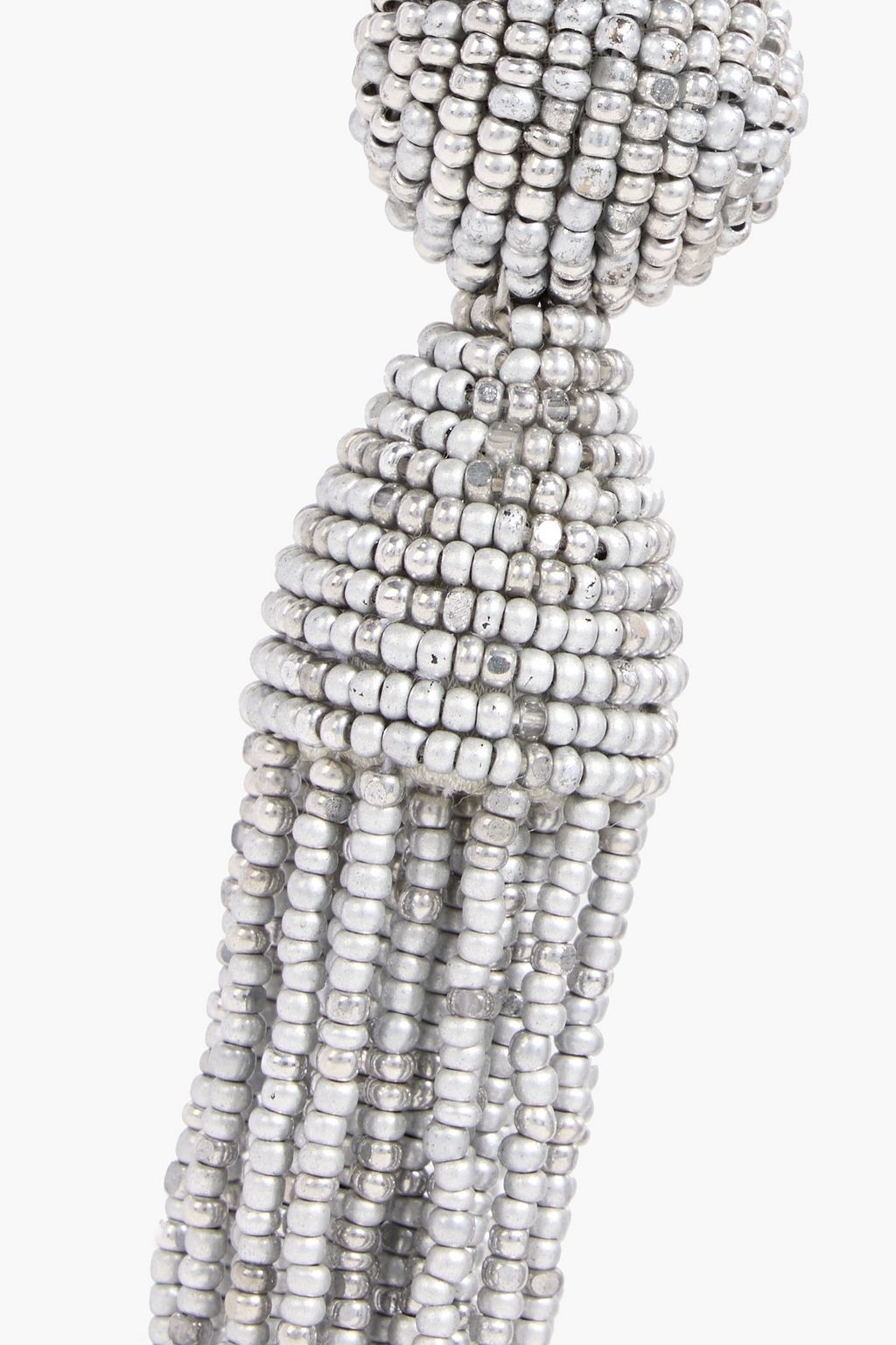 OSCAR DE LA RENTA Beaded clip earrings