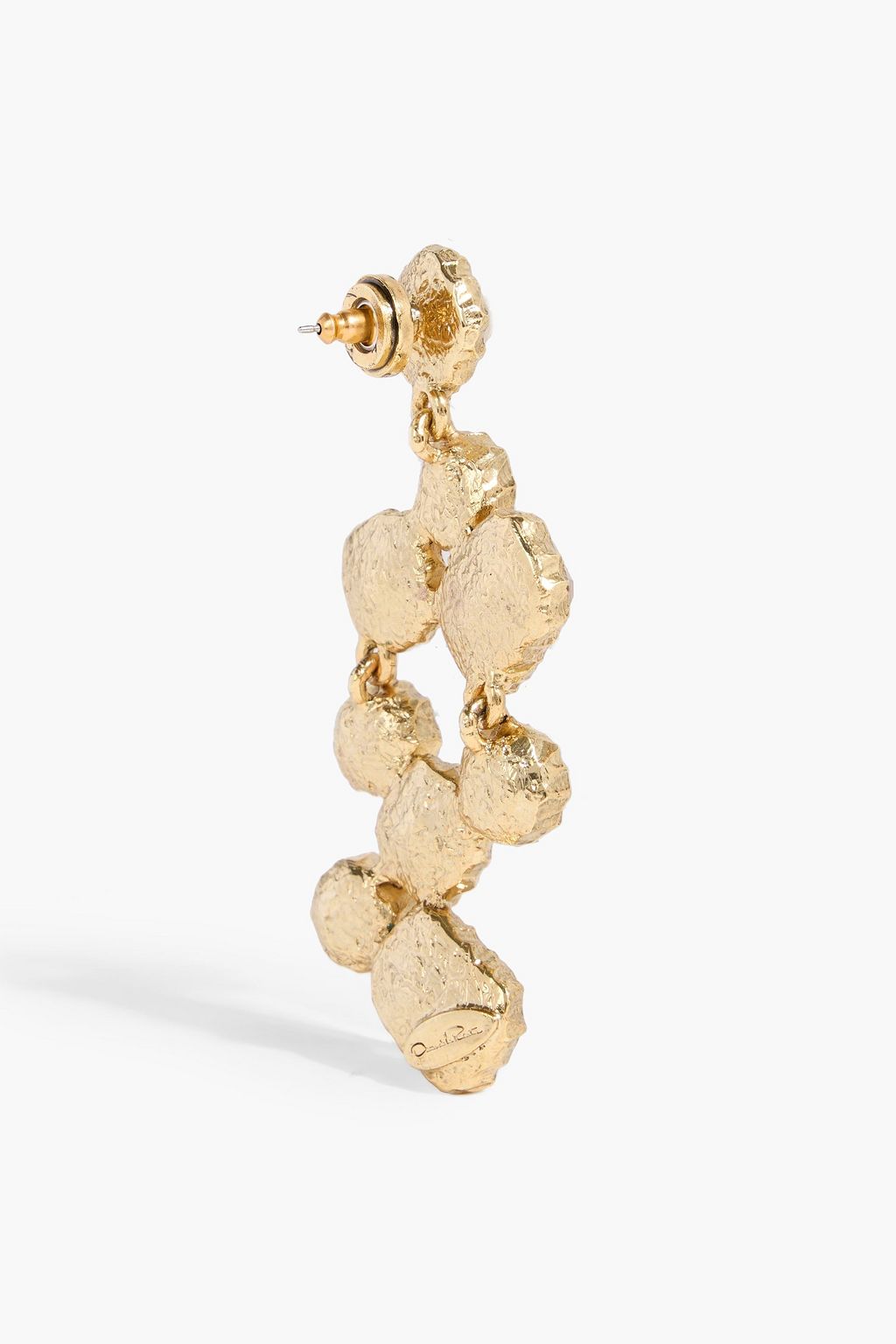 OSCAR DE LA RENTA Gold-tone crystal earrings