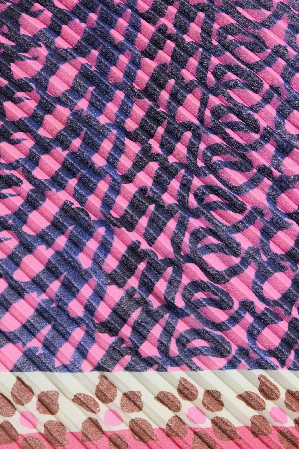 ZIMMERMANN Printed plissé-chiffon scarf