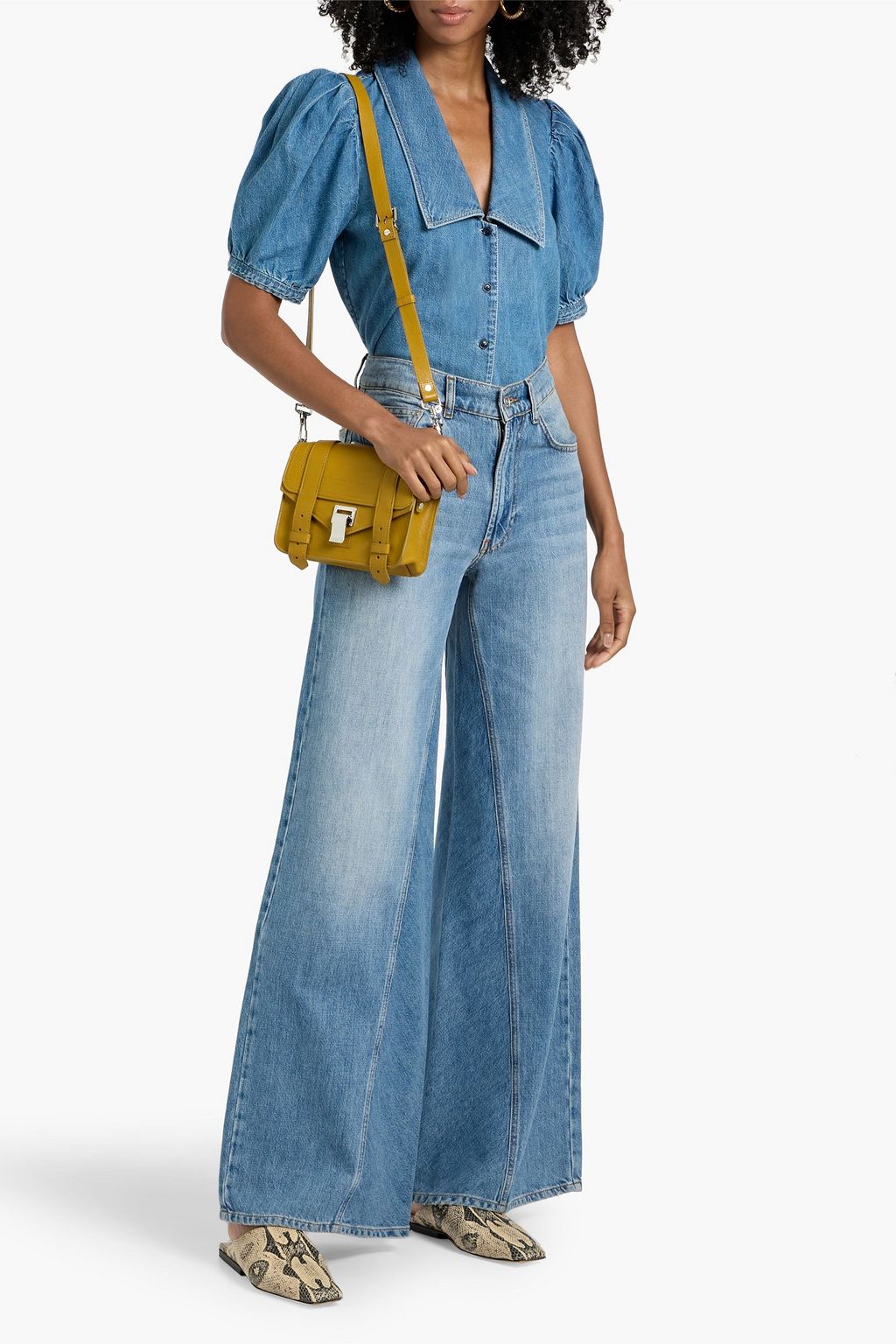 FRAME Sailor denim blouse